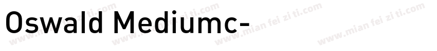 Oswald Mediumc字体转换